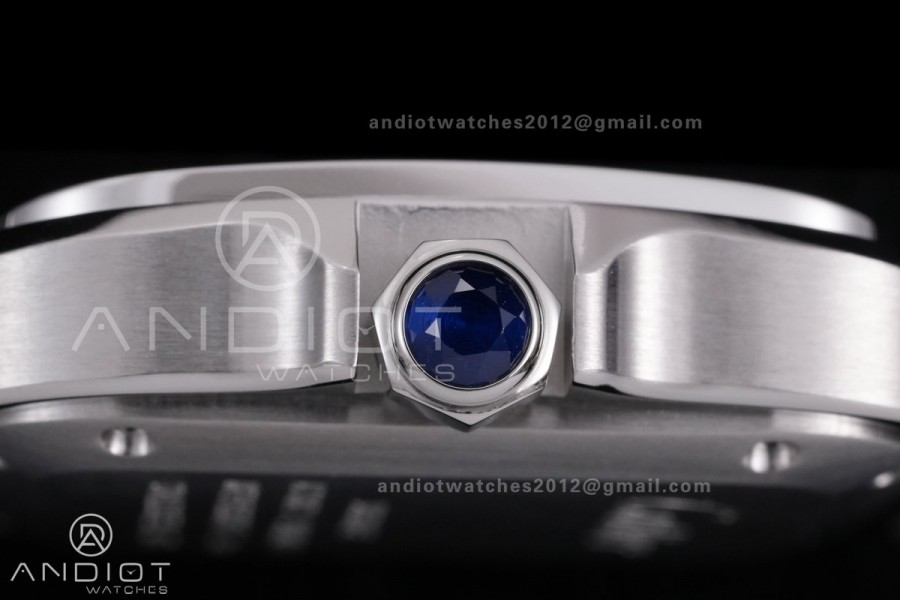 Santos de Cartier 35mm SS BVF 1:1 Best Edition Blue Dial on SS SmartLinks Bracelet MIYOTA 9039