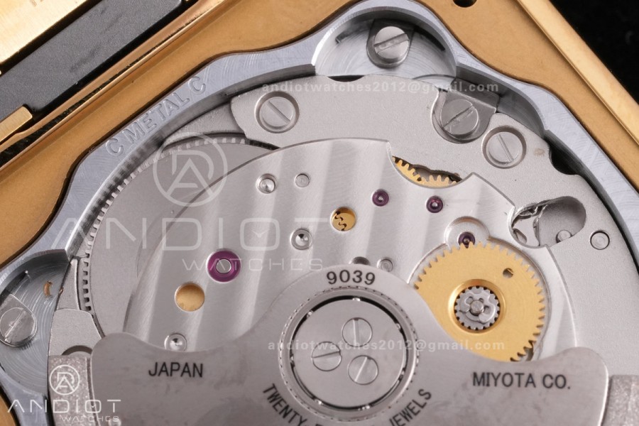 Santos de Cartier 35mm BVF 1:1 Best Edition YG White Dial Diamond Bezel on YG Smart-Links Bracelet MIYOTA 9039