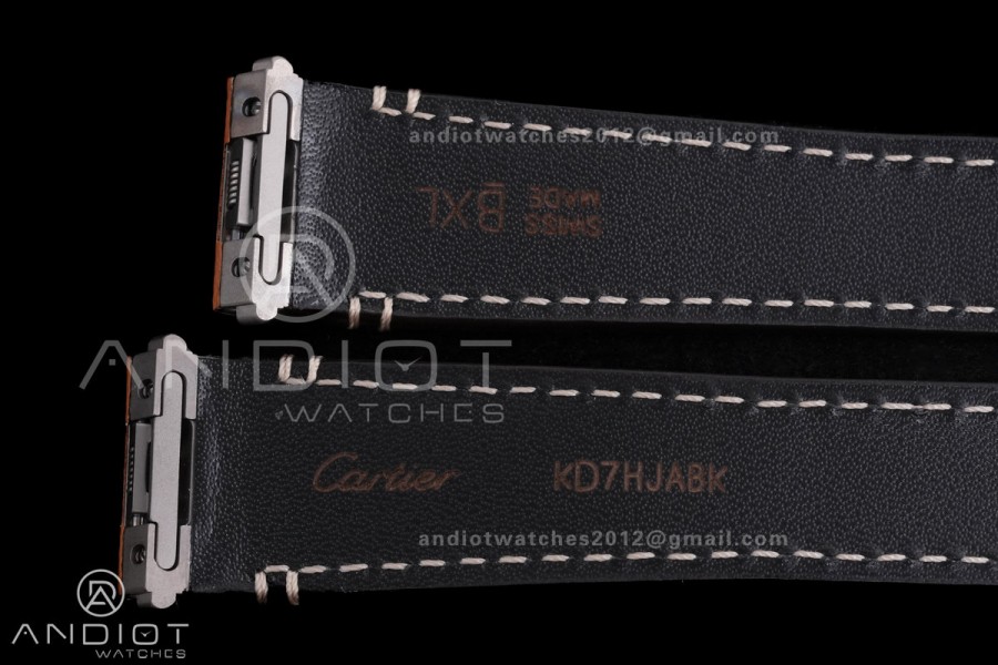 Santos de Cartier 35mm BVF 1:1 Best Edition YG White Dial Diamond Bezel on YG Smart-Links Bracelet MIYOTA 9039