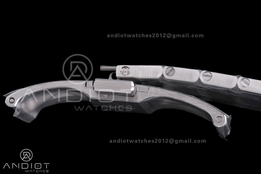 Royal Oak 41mm 15510BC SS ZF 1:1 Best Edition Ice Blue Crystal Dial on SS Bracelet SA4302 Super Clone