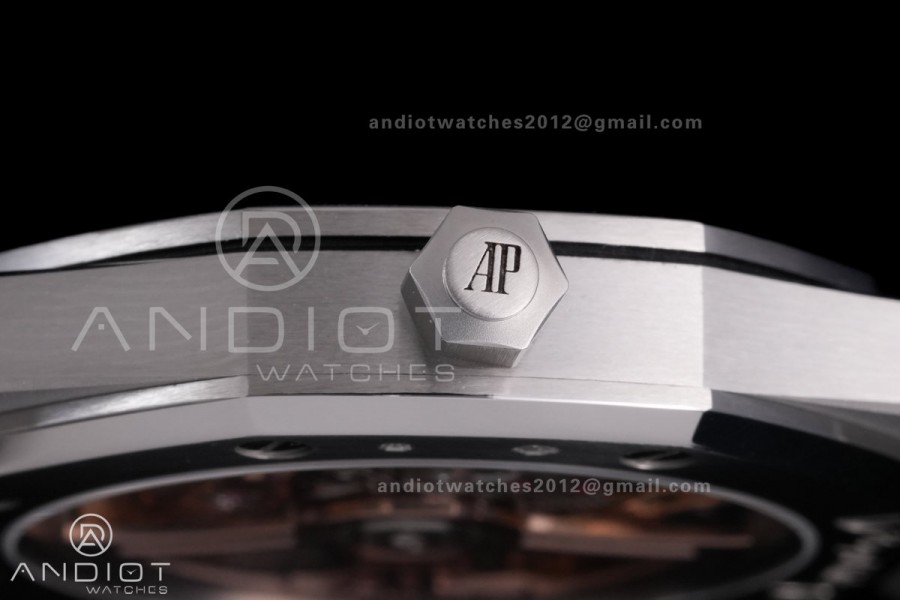 Royal Oak 39mm 16202BC ZF 1:1 Best Edition Tuscan Dial on SS Bracelet A7121