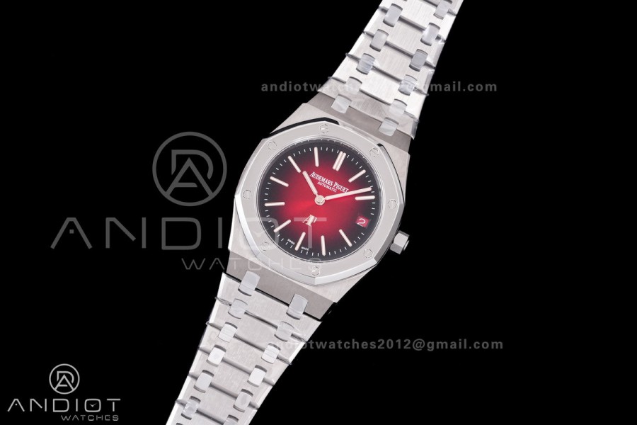 Royal Oak 39mm Titanium 16202XT ZF 1:1 Best Edition Red Dial on Bracelet A7121
