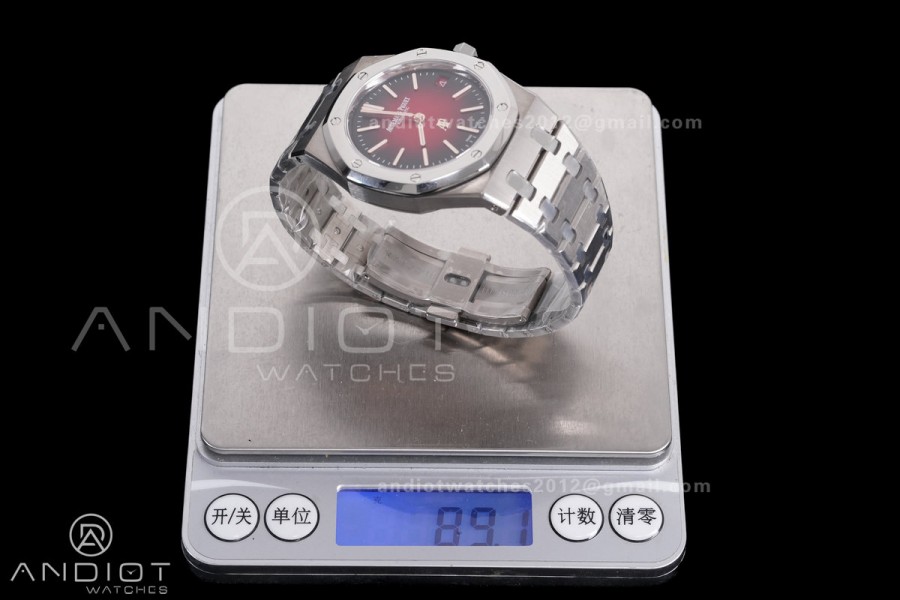 Royal Oak 39mm Titanium 16202XT ZF 1:1 Best Edition Red Dial on Bracelet A7121