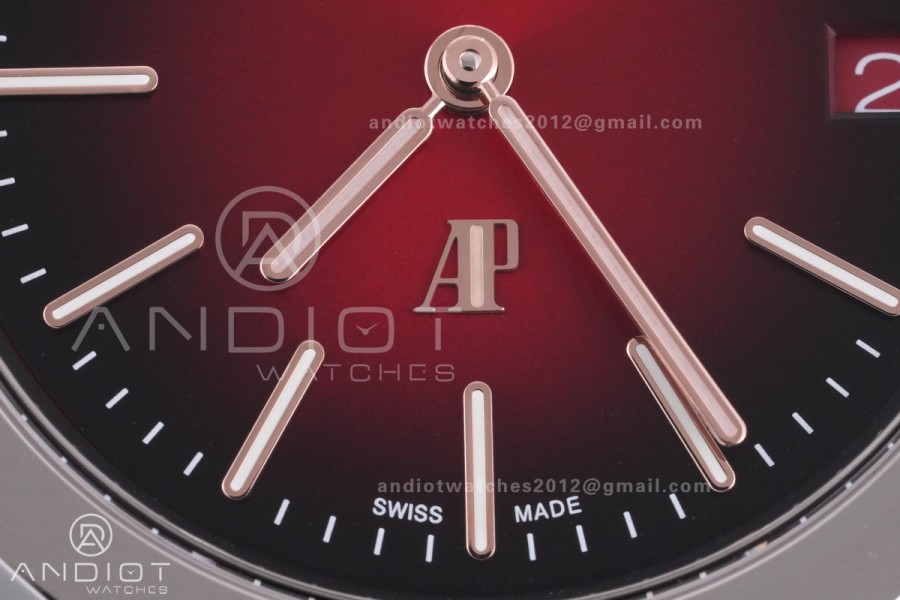 Royal Oak 39mm Titanium 16202XT ZF 1:1 Best Edition Red Dial on Bracelet A7121