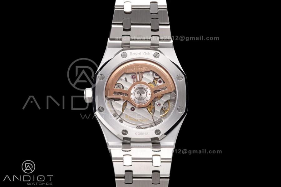 Royal Oak 41mm 15500 SS JF 1:1 Best Edition White Dial on SS Bracelet SA4302 Super Clone
