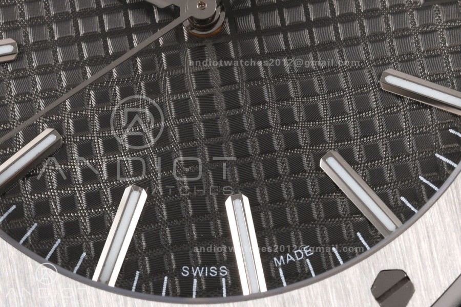 Royal Oak 41mm 15510 SS JF 1:1 Best Edition Gray Dial on SS Bracelet SA4302 Super Clone