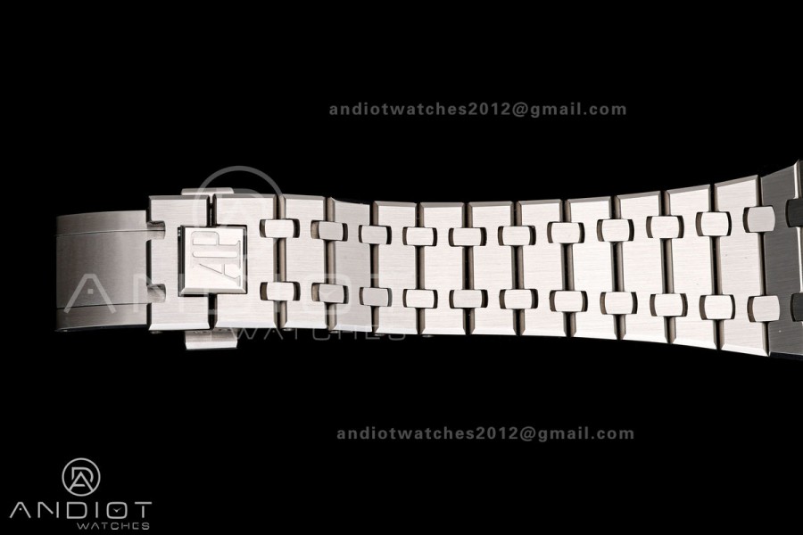 Royal Oak 41mm 15510 SS JF 1:1 Best Edition Blue Dial on SS Bracelet SA4302 Super Clone