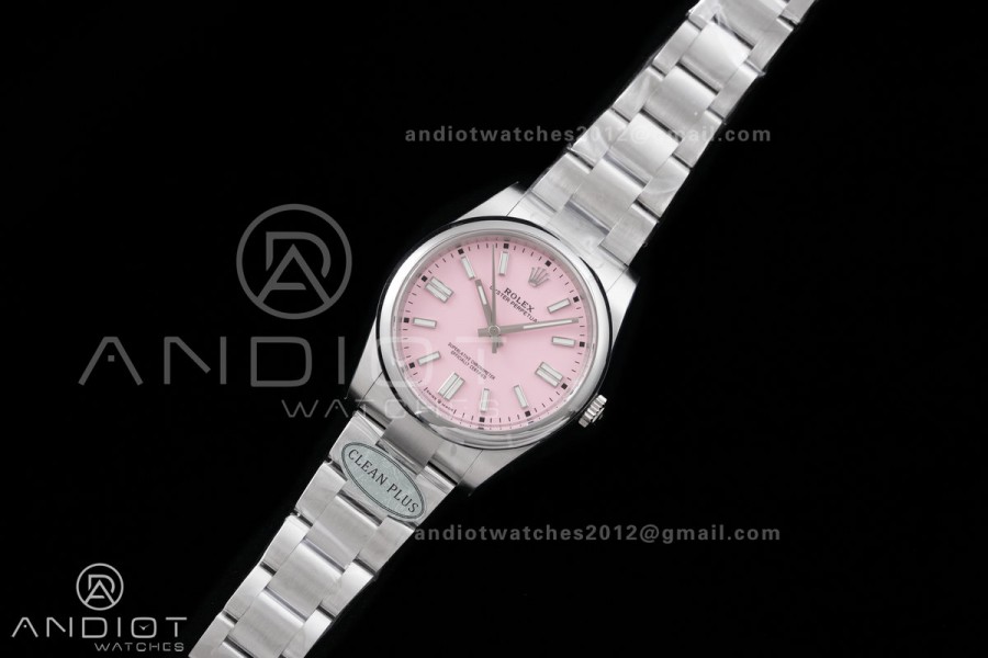 Oyster Perpetual 124300 41mm Clean Plus 1:1 Best Edition 904L Steel Pink Dial DD3230