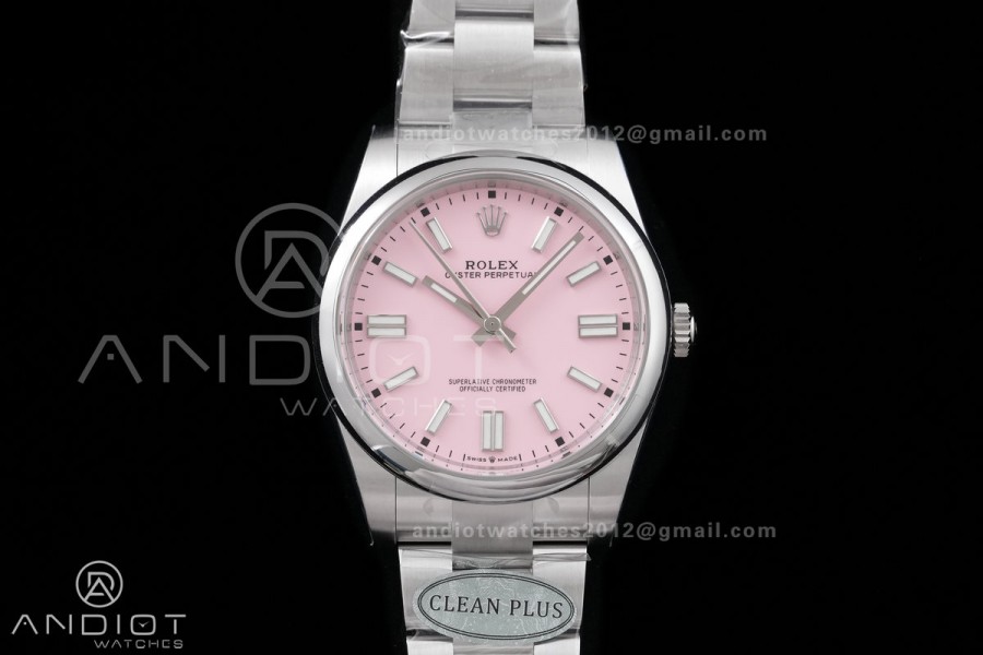 Oyster Perpetual 124300 41mm Clean Plus 1:1 Best Edition 904L Steel Pink Dial DD3230
