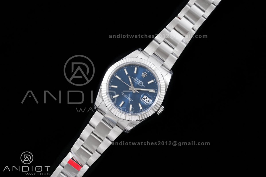 DateJust 41 126334 904L SS VSF 1:1 Best Edition Blue Dial on Oyster Bracelet VS3235v2 V2s (133g)Free Sprung
