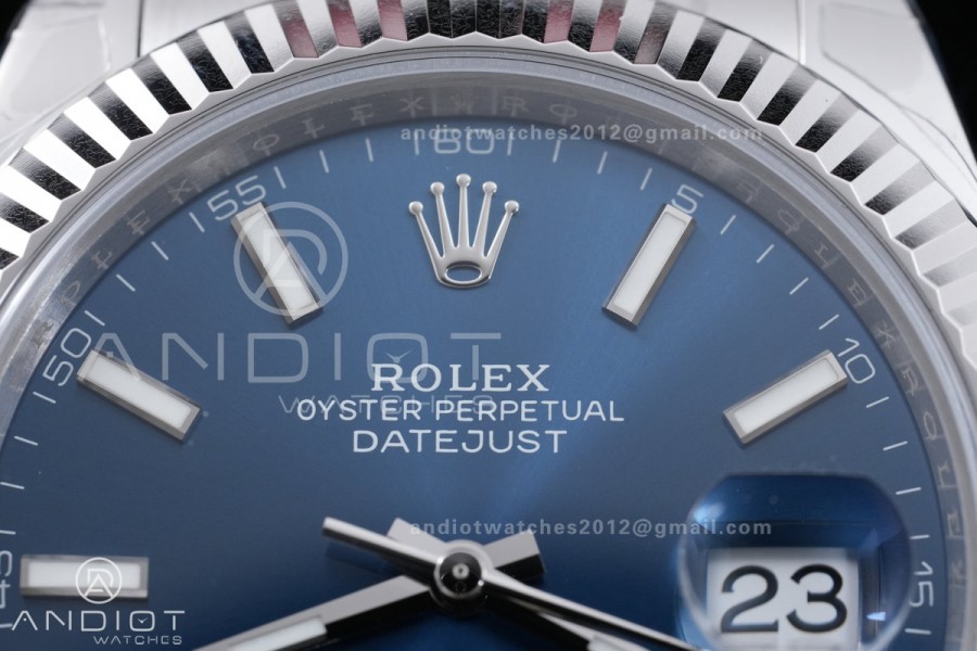 DateJust 41 126334 904L SS VSF 1:1 Best Edition Blue Dial on Oyster Bracelet VS3235v2 V2s (133g)Free Sprung