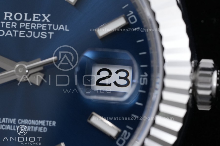 DateJust 41 126334 904L SS VSF 1:1 Best Edition Blue Dial on Oyster Bracelet VS3235v2 V2s (133g)Free Sprung