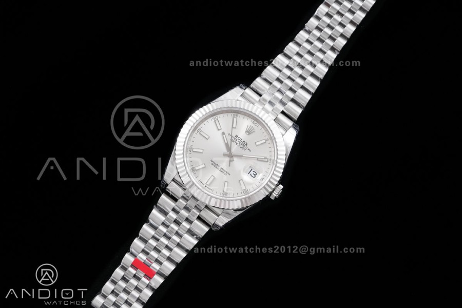 DateJust 41 126334 904L SS VSF 1:1 Best Edition Sliver Dial on Oyster Bracelet VS3235v2 V2s (133g)Free Sprung