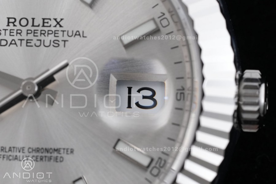 DateJust 41 126334 904L SS VSF 1:1 Best Edition Sliver Dial on Oyster Bracelet VS3235v2 V2s (133g)Free Sprung