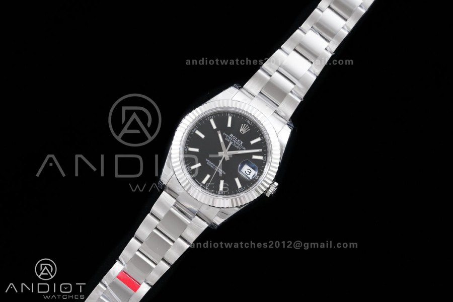 DateJust 41 126334 904L SS VSF 1:1 Best Edition Black Dial on Oyster Bracelet VS3235v2 V2s (133g)Free Sprung