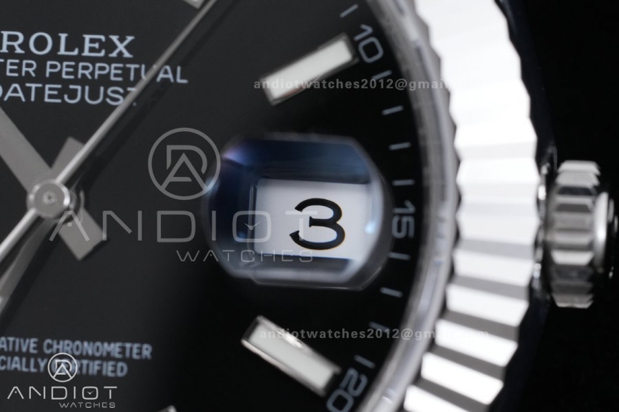DateJust 41 126334 904L SS VSF 1:1 Best Edition Black Dial on Oyster Bracelet VS3235v2 V2s (133g)Free Sprung