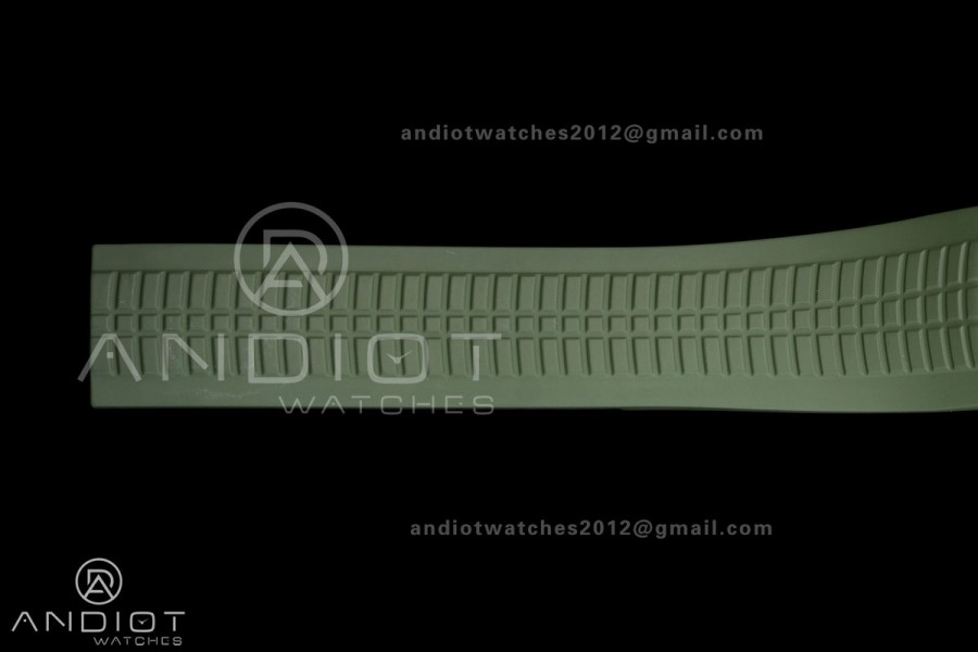 Aquanaut 5168G 42mm SS APWF 1:1 Best Edition Green Dial on Green Rubber Strap A324 Super Clone (140g)