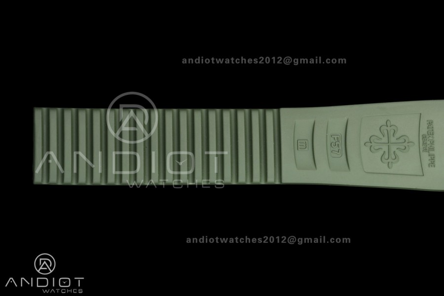 Aquanaut 5168G 42mm SS APWF 1:1 Best Edition Green Dial on Green Rubber Strap A324 Super Clone (140g)
