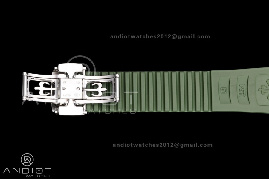 Aquanaut 5168G 42mm SS APWF 1:1 Best Edition Green Dial on Green Rubber Strap A324 Super Clone (140g)
