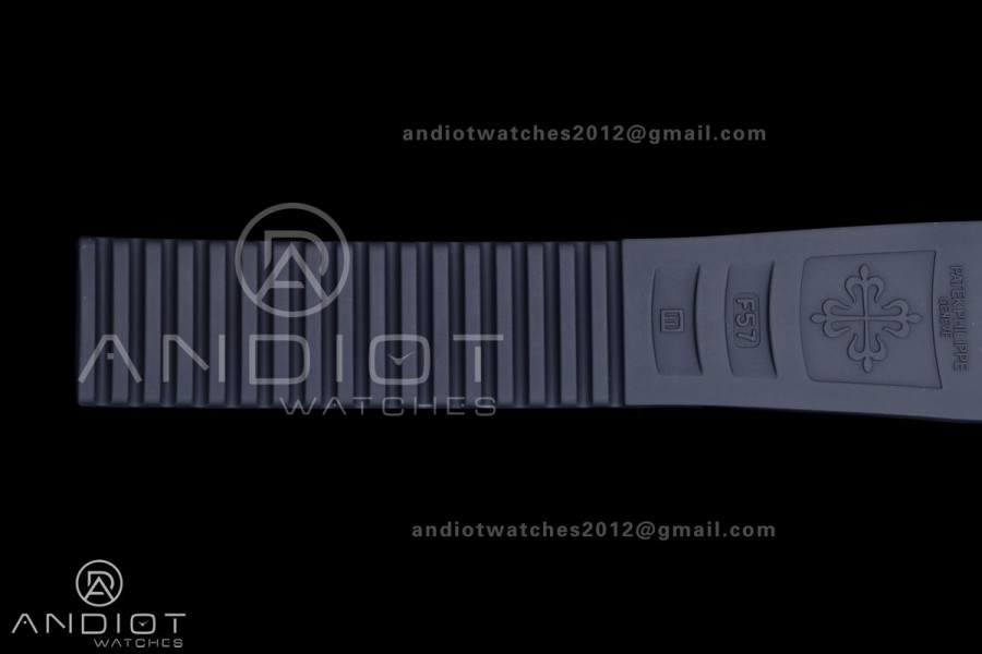 Aquanaut 5168G 42mm SS APWF 1:1 Best Edition Blue Dial on Blue Rubber Strap A324 Super Clone (140g)