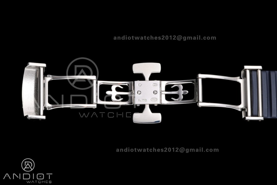 Aquanaut 5168G 42mm SS APWF 1:1 Best Edition Blue Dial on Blue Rubber Strap A324 Super Clone (140g)