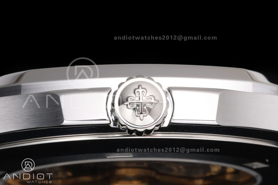 Aquanaut 5168G 42mm SS APWF 1:1 Best Edition Blue Dial on Blue Rubber Strap A324 Super Clone (140g)