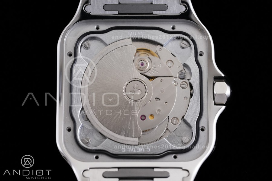 Santos de Cartier 40mm BVF 1:1 Best Edition Green Dial on SS SmartLinks Bracelet MIYOTA 9015
