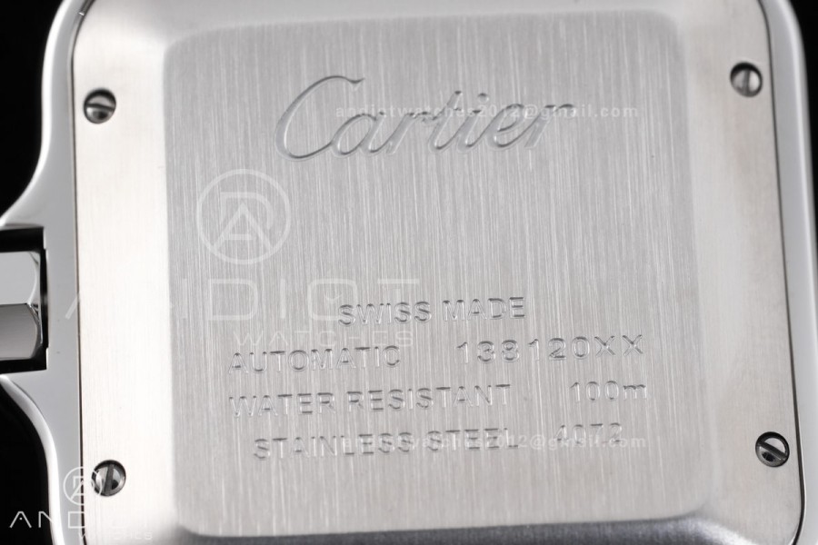 Santos de Cartier 40mm SS BVF 1:1 Best Edition Blue Dial on SS SmartLinks Bracelet MIYOTA 9015 V2