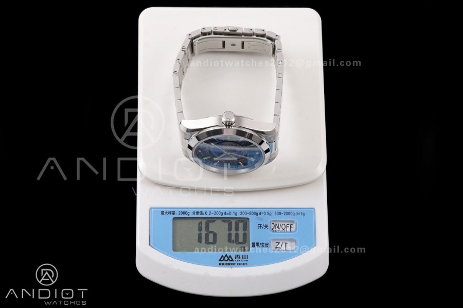 Aqua Terra Worldtimer VRSF 1:1 Best Edition Blue Dial on SS Bracelet A8938