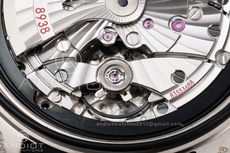 Aqua Terra Worldtimer VRSF 1:1 Best Edition Gray Dial Black Bezel on Black Rubber Strap A8938