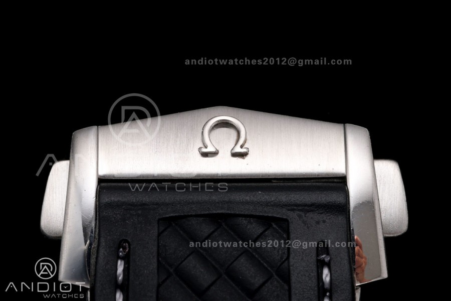 Aqua Terra Worldtimer VRSF 1:1 Best Edition Gray Dial Black Bezel on Black Rubber Strap A8938