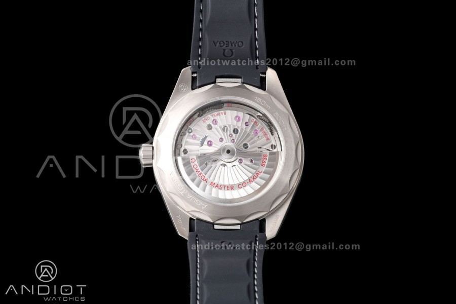 Aqua Terra Worldtimer VRSF 1:1 Best Edition Gray Dial Black Bezel on Black Rubber Strap A8938