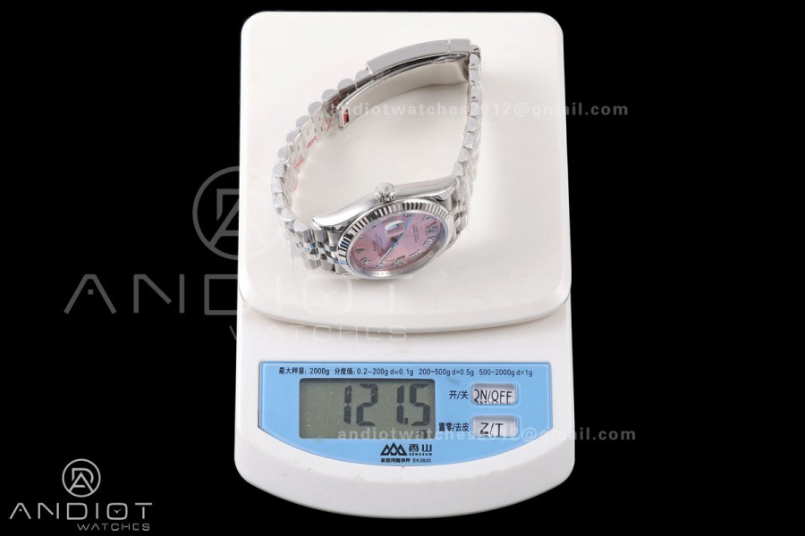 DateJust 36 SS 126234 VSF 1:1 Best Edition 904L Steel Pink Diamonds Roman Dial on Jubilee Bracelet VS3235 V2
