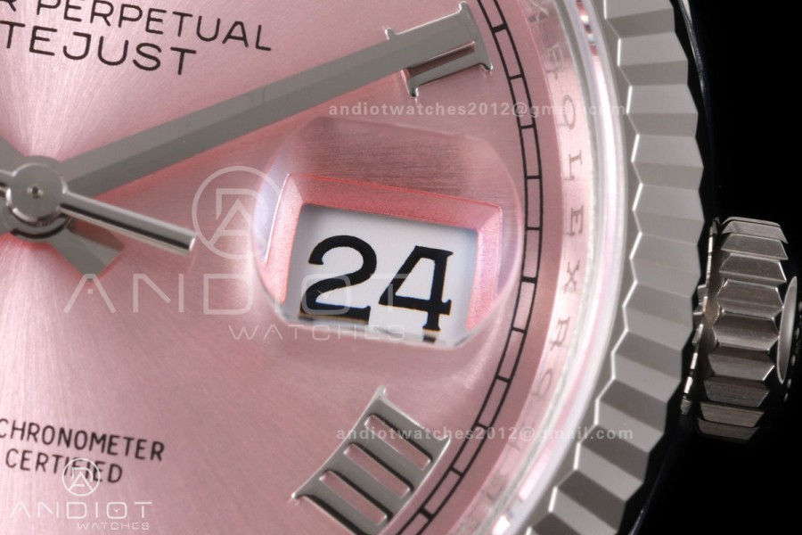 DateJust 36 SS 126234 VSF 1:1 Best Edition 904L Steel Pink Diamonds Roman Dial on Jubilee Bracelet VS3235 V2