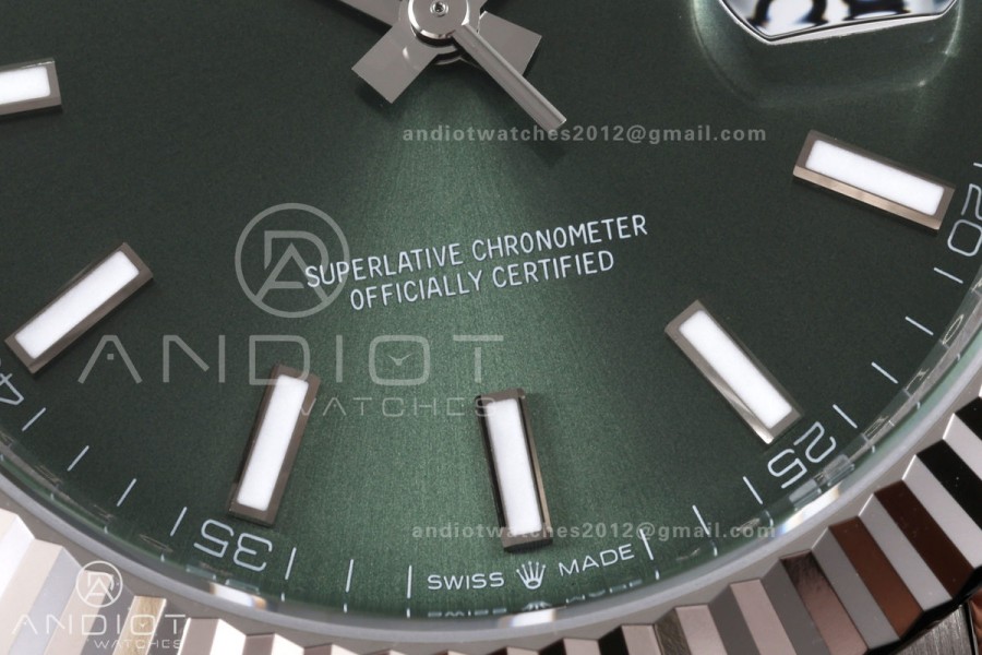 DateJust 41 126334 904L SS VSF 1:1 Best Edition Green Dial on Oyster Bracelet VS3235v2 V2s (133g)Free Sprung