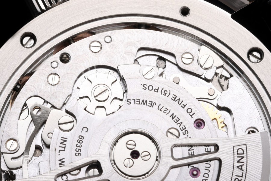 Portugieser Chrono IW371604 OCTA 1:1 Best Edition White/YG Dial on Black Leather Strap DD69355 Super Clone