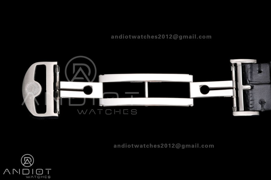 Portugieser Chrono IW371604 OCTA 1:1 Best Edition White/YG Dial on Black Leather Strap DD69355 Super Clone