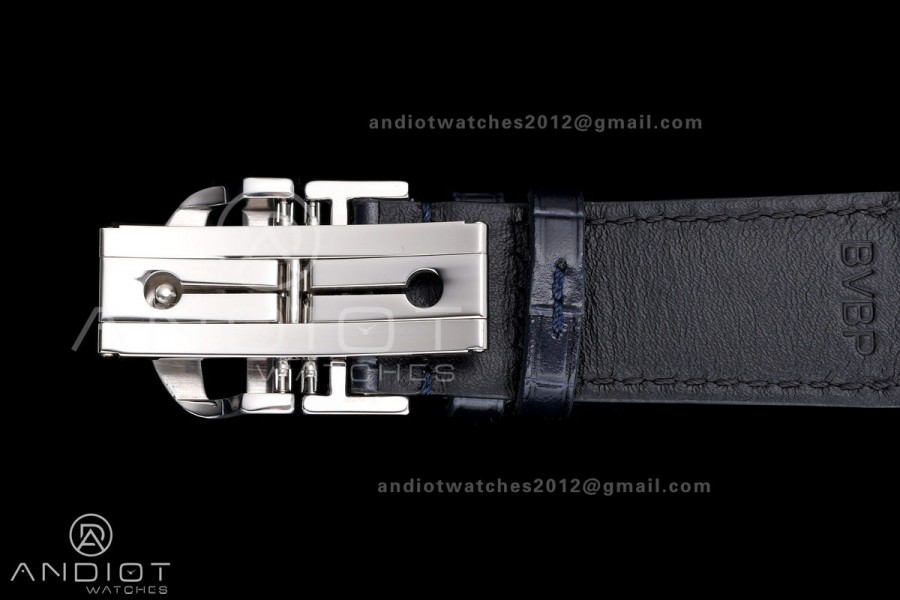Portugieser Chrono IW371605 OCTA 1:1 Best Edition White/Blue Dial on Blue Leather Strap DD69355 Super Clone