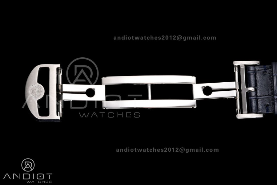 Portugieser Chrono IW371605 OCTA 1:1 Best Edition White/Blue Dial on Blue Leather Strap DD69355 Super Clone