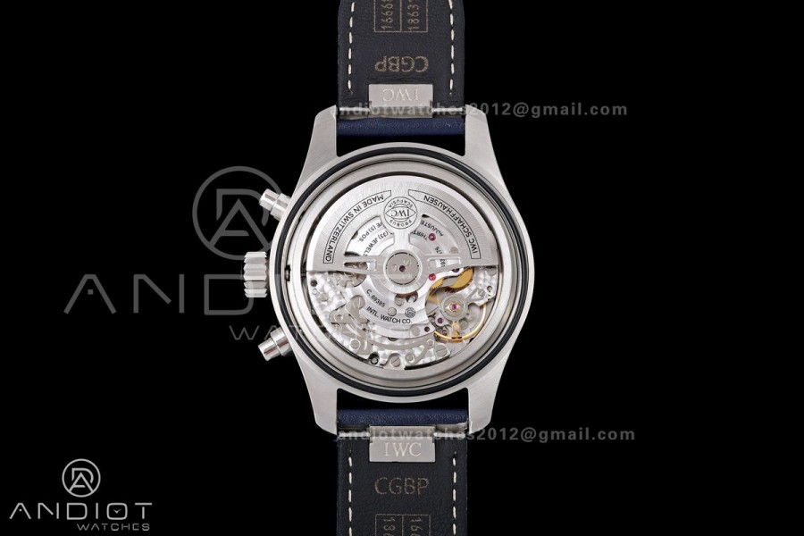Pilot Chrono IW388101 OCTA 1:1 Best Edition Blue Dial on Blue Leather Strap 69385 Super Clone