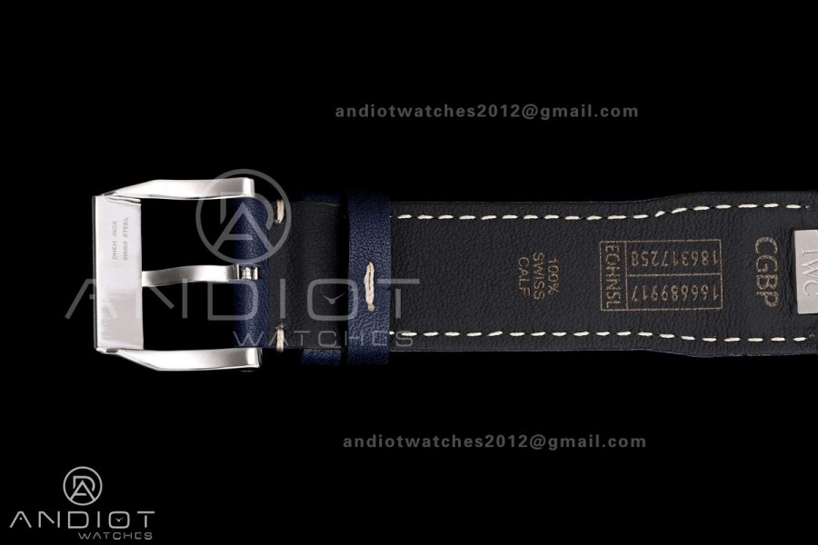 Pilot Chrono IW388101 OCTA 1:1 Best Edition Blue Dial on Blue Leather Strap 69385 Super Clone