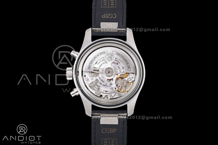 Pilot Chrono IW388111 OCTA 1:1 Best Edition Black Dial on Black Leather Strap 69385 Super Clone