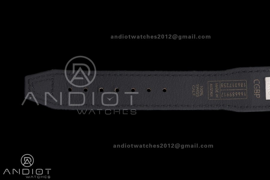 Pilot Chrono IW388111 OCTA 1:1 Best Edition Black Dial on Black Leather Strap 69385 Super Clone