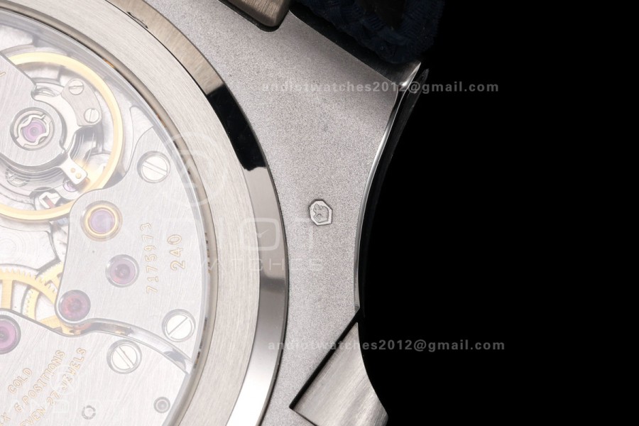 Nautilus 5810 SS PPF 1:1 Best Edition Blue Textured Dial on Blue Composite Strap SA240 Super Clone