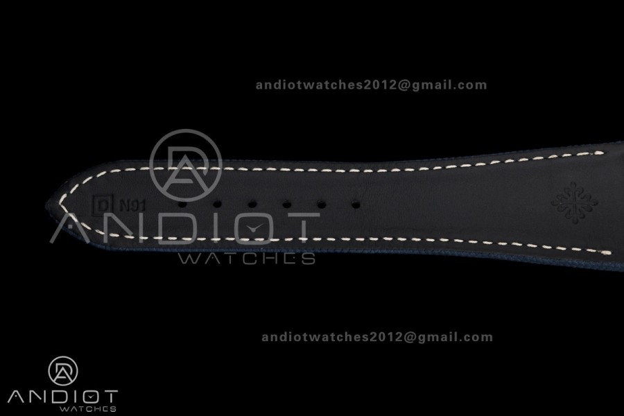 Nautilus 5810 SS PPF 1:1 Best Edition Blue Textured Dial on Blue Composite Strap SA240 Super Clone