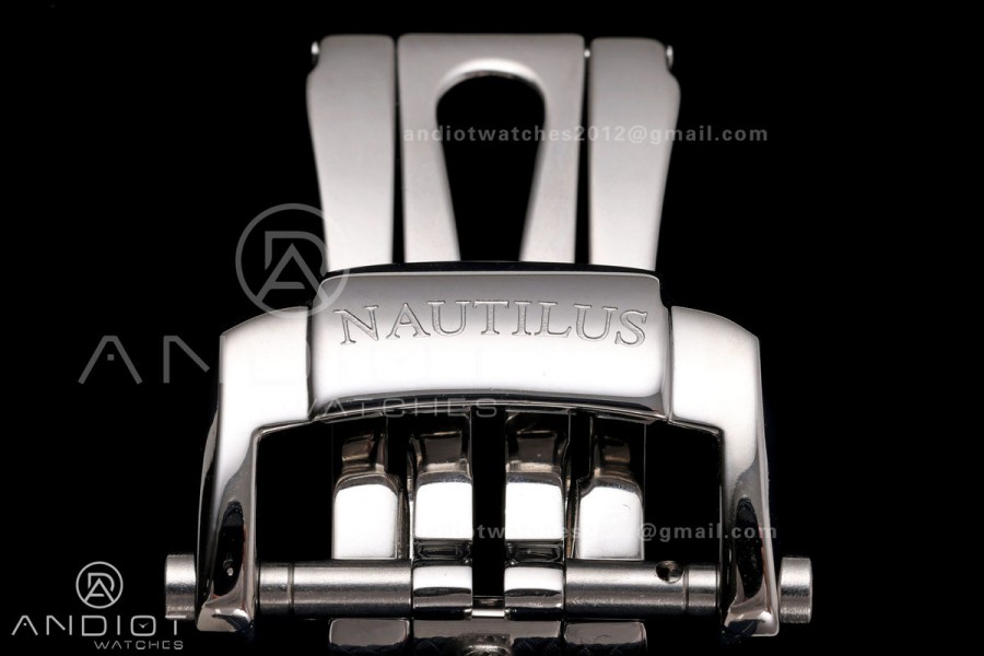 Nautilus 5810 SS PPF 1:1 Best Edition Blue Textured Dial on Blue Composite Strap SA240 Super Clone