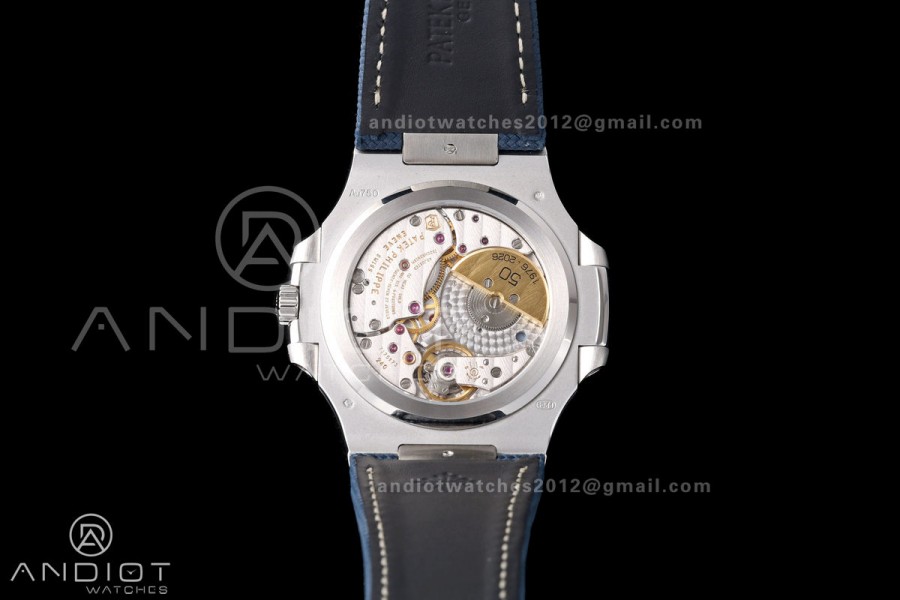 Nautilus 5810 SS PPF 1:1 Best Edition Blue Textured Dial on Blue Composite Strap SA240 Super Clone