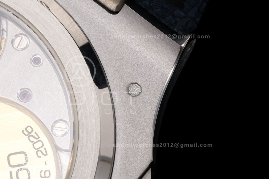 Nautilus 5810 SS PPF 1:1 Best Edition Blue Textured Dial on Blue Composite Strap SA240 Super Clone