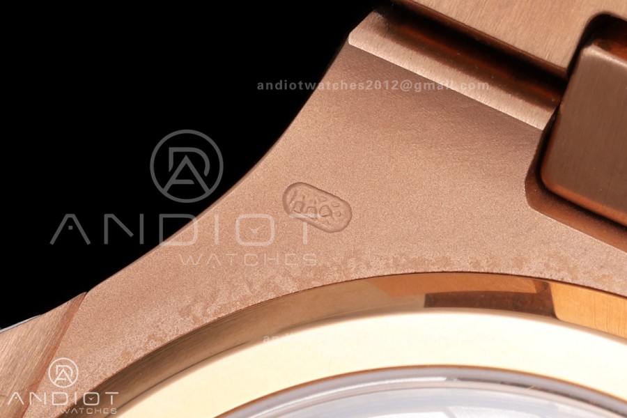 Nautilus 5712r RG UMI 1:1 Best Edition Brown Dial on RG Bracelet PPF240 Super Clone Free Sprung (Weighted)