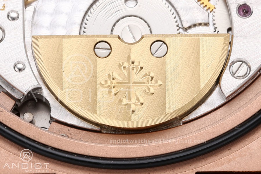 Nautilus 5712r RG UMI 1:1 Best Edition Brown Dial on RG Bracelet PPF240 Super Clone Free Sprung (Weighted)